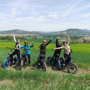 balade groupe trottinette tout terrain puy de dôme